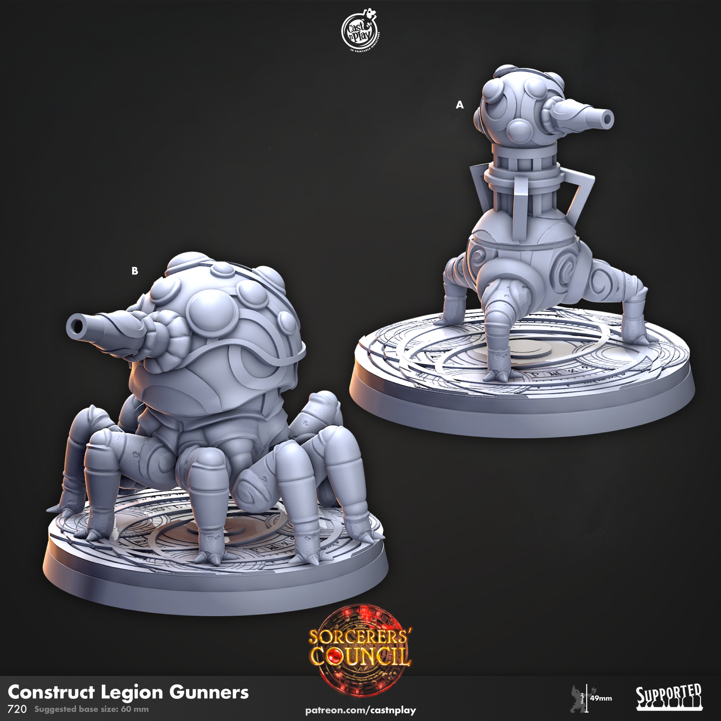 Cast 3 Release - Resin Miniature - Tabletop miniature - Fantasy Miniature - 32mm - D&D - Aug 23
