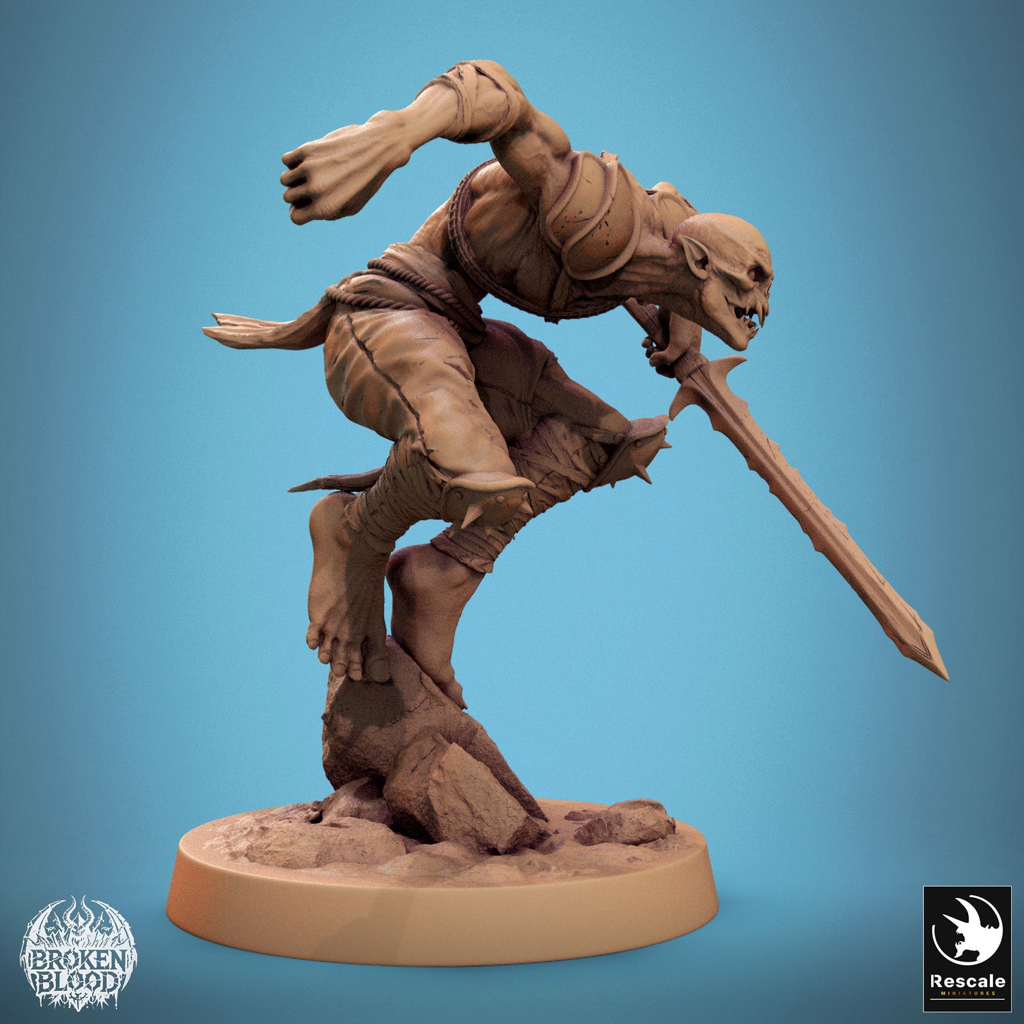 Ghoul Ravager 1 - Resin Miniature - Tabletop miniature - Fantasy Miniature - 32mm - D&D - Sci-fi Miniature - Papsikel