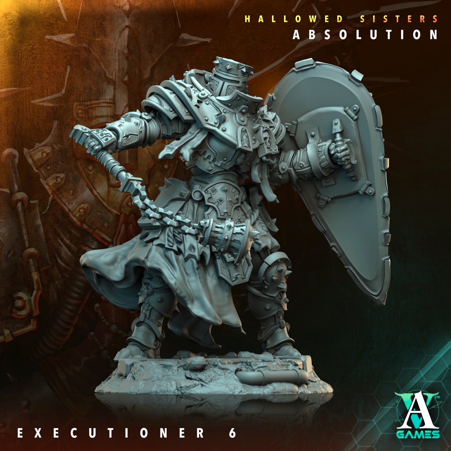Executioner - 3D Printed Miniature - Fantasy Miniature -Tabletop Miniature - Tabletop Miniature - D&D (Copy)