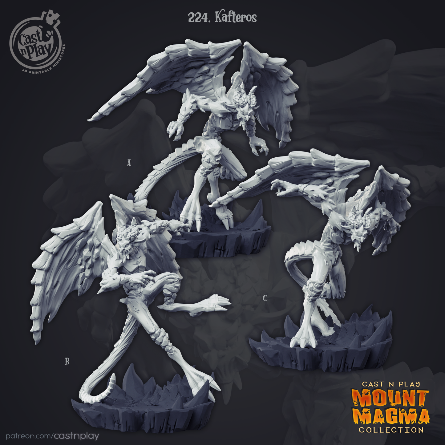 Cast April 1 Release - Resin Miniature - Tabletop miniature - Fantasy Miniature - 32mm - D&D - Sci-fi Miniature