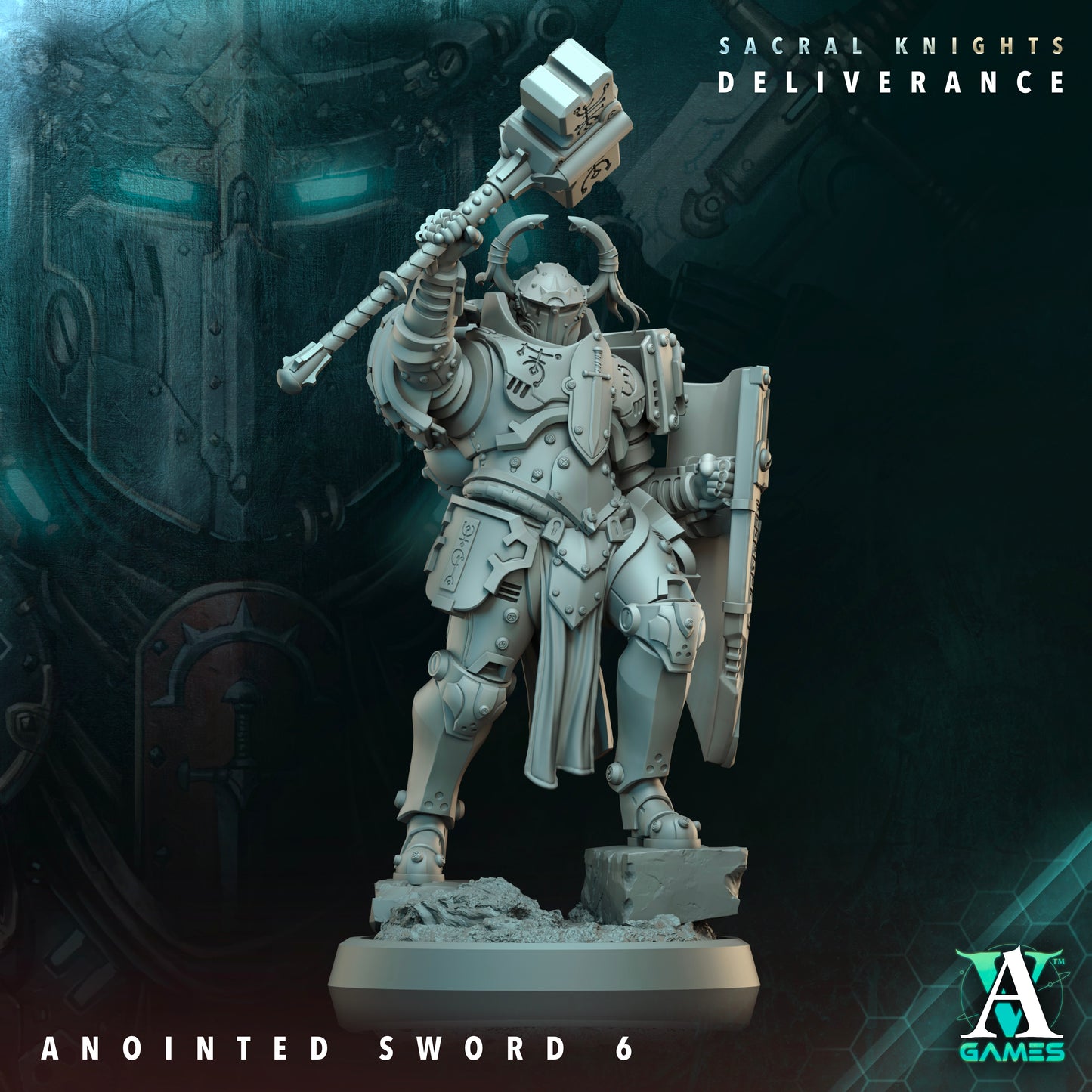 Anointed Swords - 3D Printed Miniature - Fantasy Miniature -Tabletop Miniature - Tabletop Miniature - D&D