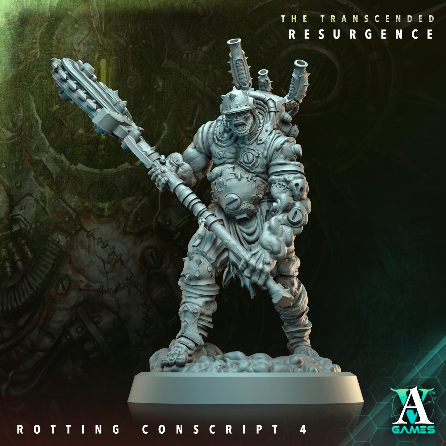 Rotting Conscript - 3D Printed Miniature - Fantasy Miniature -Tabletop Miniature - Tabletop Miniature - D&D