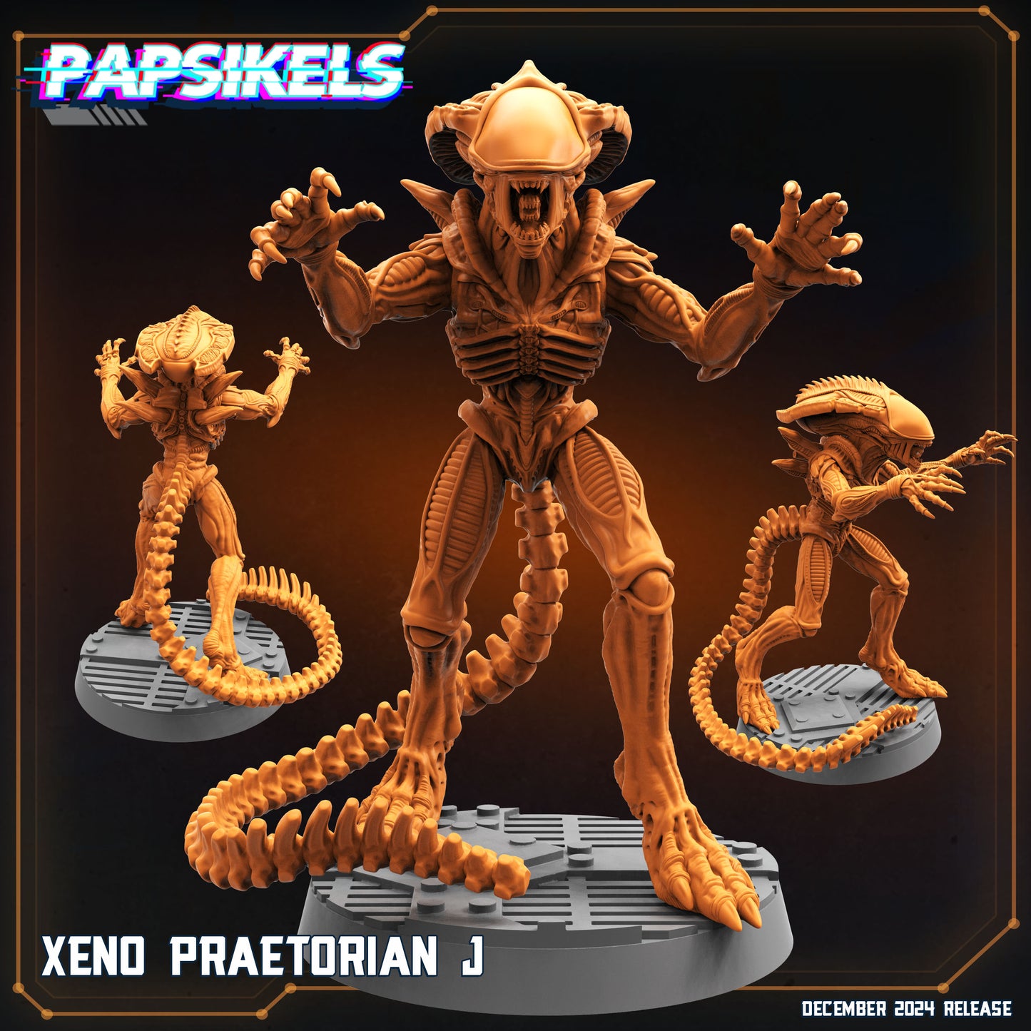 Xeno Pretorians - Resin Miniature - Tabletop miniature - Fantasy Miniature - 32mm - D&D - Sci-fi Miniature- Papsikel
