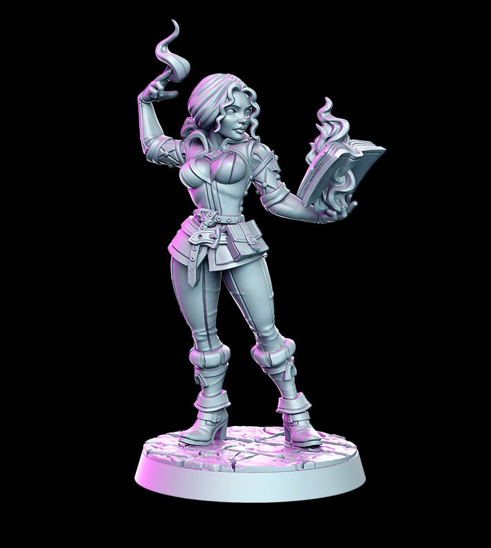 Silveria - 3D Printed Miniature - Fantasy Miniature -Tabletop Miniature - Tabletop Miniature - D&D - RN Estudio DnD