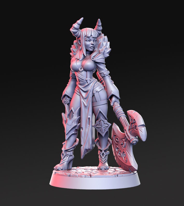 Soraya - 3D Printed Miniature - Fantasy Miniature -Tabletop Miniature - Tabletop Miniature - D&D - RN Estudio