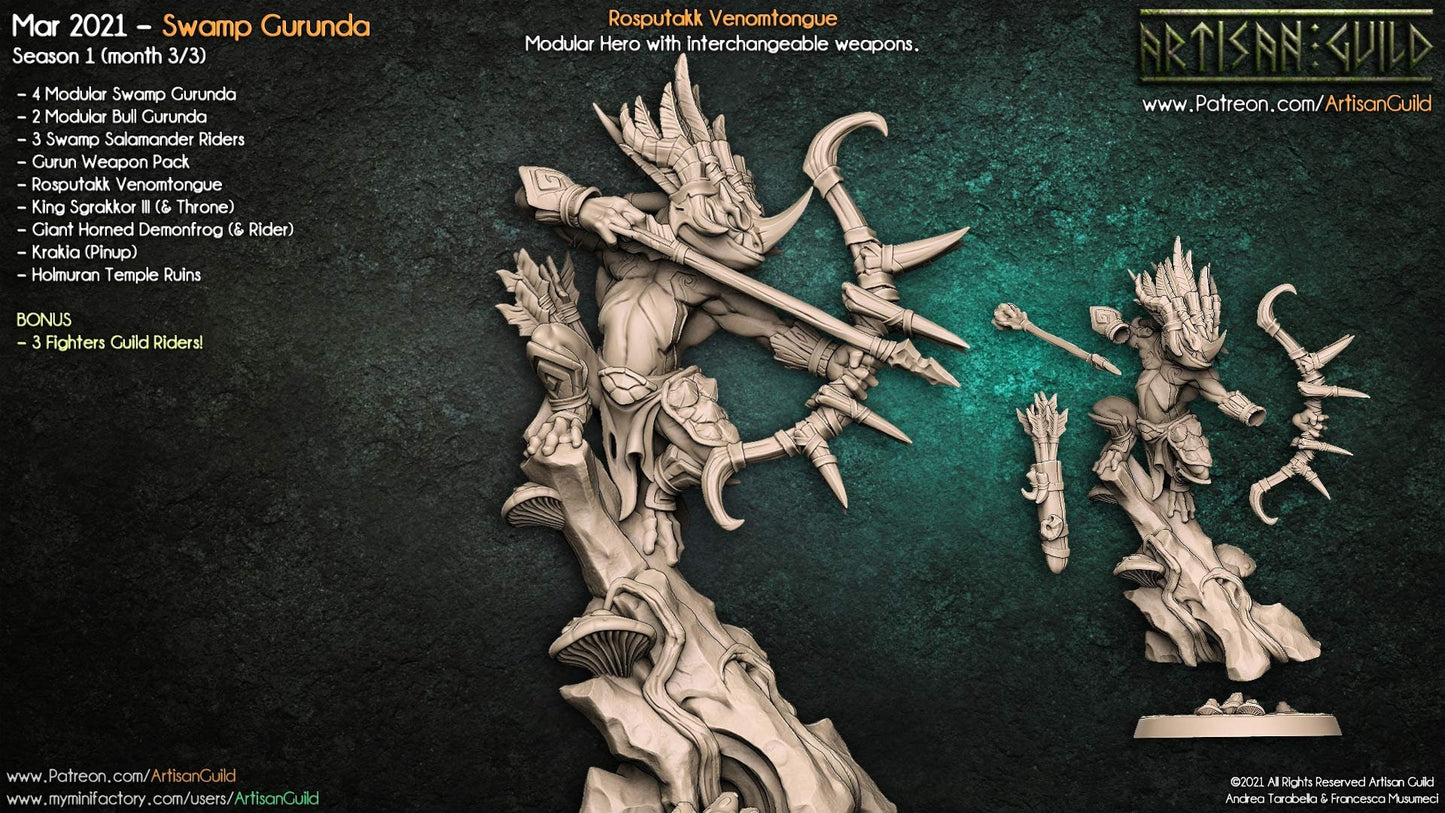 Rosputakk - Tabletop miniature - Fantasy - 32mm - D&D Resin Miniature - Artisan Guild