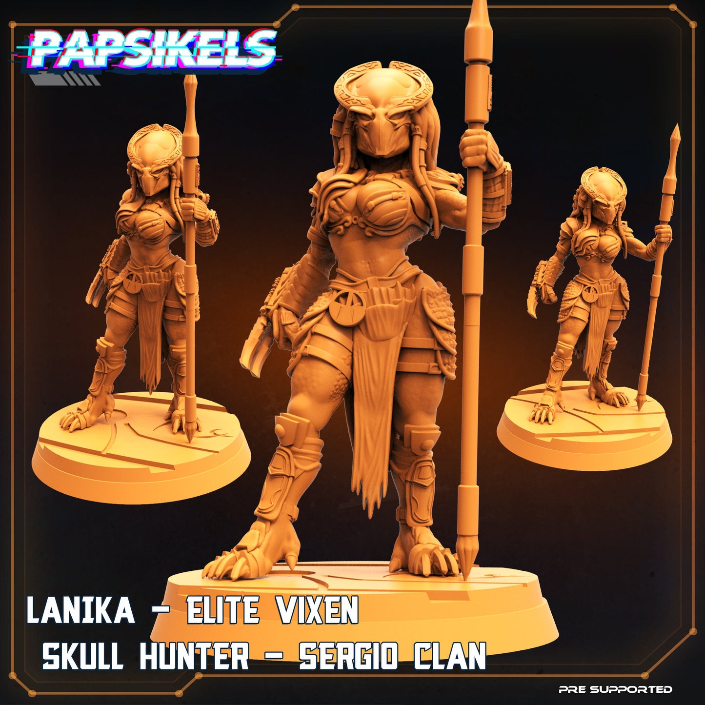 Lanika - Resin Miniature - Tabletop miniature - Fantasy Miniature - 32mm - D&D - Sci-fi Miniature - Papsikel