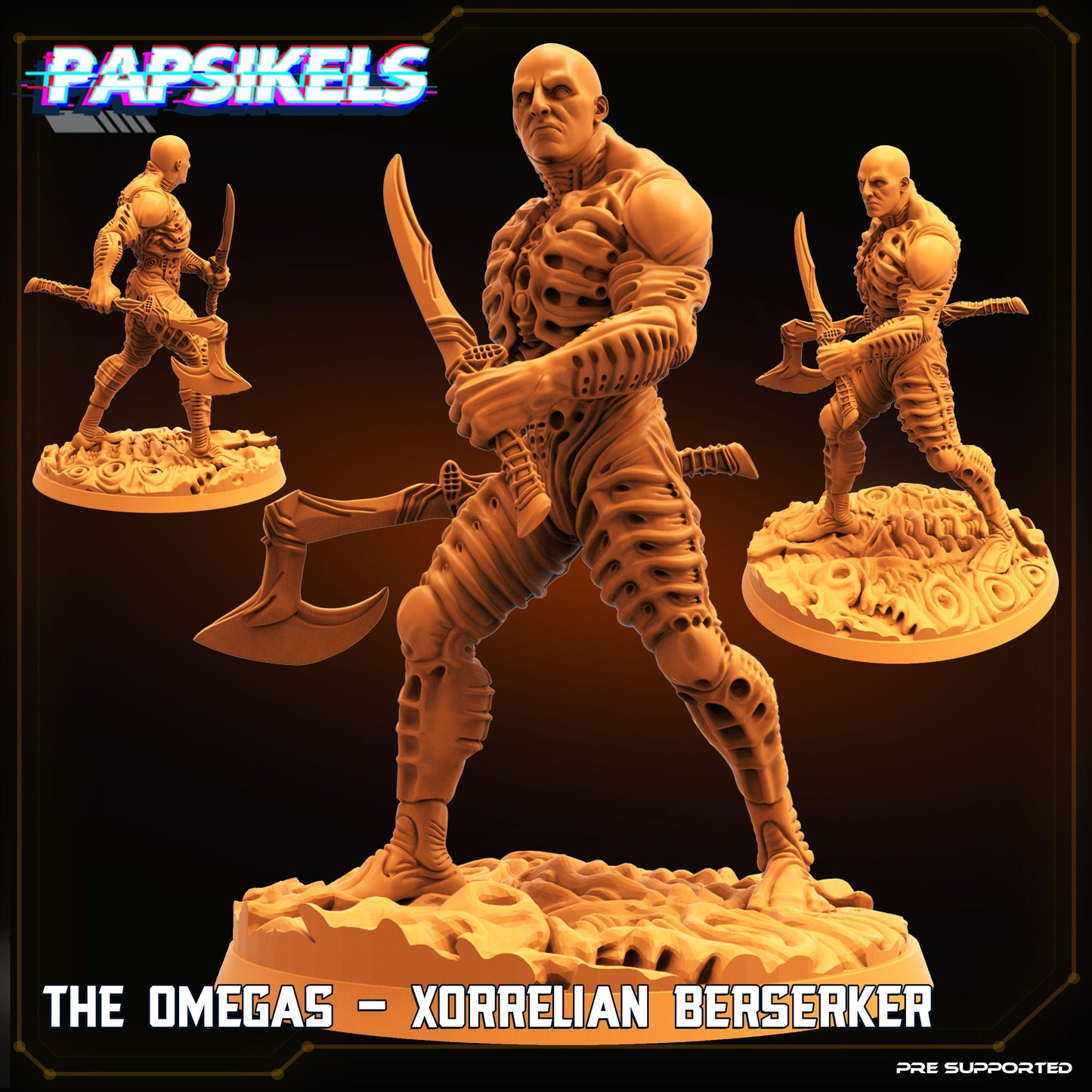 The Omegas Xorrelian - Resin Miniature - Tabletop miniature - Fantasy Miniature - 32mm - D&D - Sci-fi Miniature - Papsikel