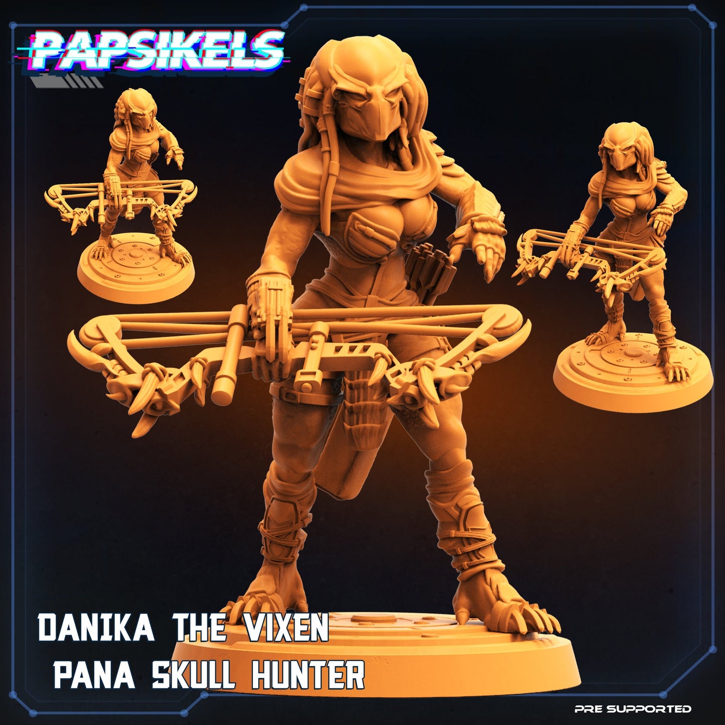 Danika Skull Hunter - Resin Miniature - Sci-fi Miniature - Fantasy Miniature -Tabletop Miniature - D&D - Papsikel- Papsikel