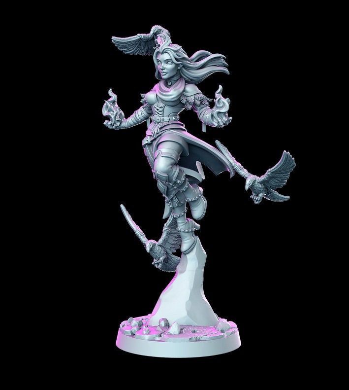 Genevieve - 3D Printed Miniature - Fantasy Miniature -Tabletop Miniature - resin miniature - D&D - RN Estudio DnD