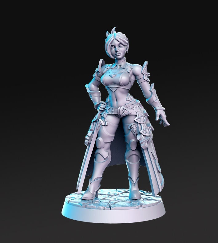 Lolissa - 3D Printed Miniature - Fantasy Miniature -Tabletop Miniature - resin miniature - D&D - RN Estudio DnD