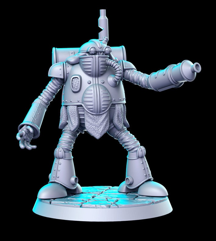 Robo - 3D Printed Miniature - Fantasy Miniature -Tabletop Miniature - resin miniature - D&D - RN Estudio