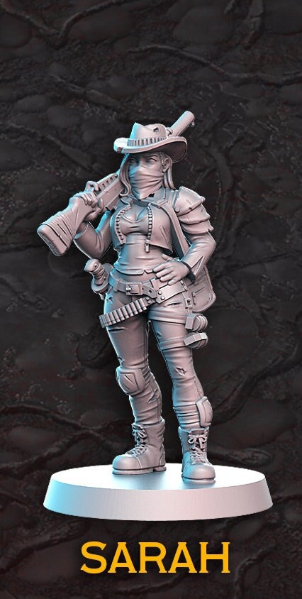 Sarah - 3D Printed Miniature - Fantasy Miniature -Tabletop Miniature - resin miniature - D&D - RN Estudio