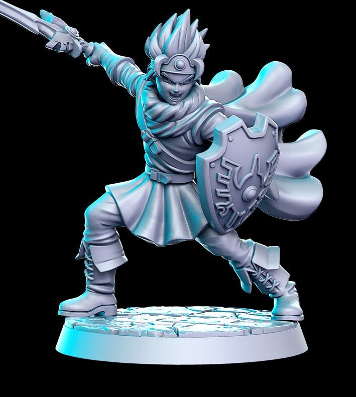 Shin - 3D Printed Miniature - Fantasy Miniature -Tabletop Miniature - resin miniature - D&D - RN Estudio