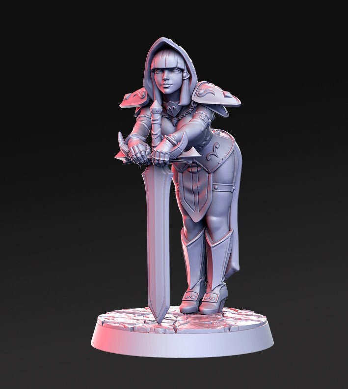 Silencia - 3D Printed Miniature - Fantasy Miniature -Tabletop Miniature - resin miniature - D&D - RN Estudio