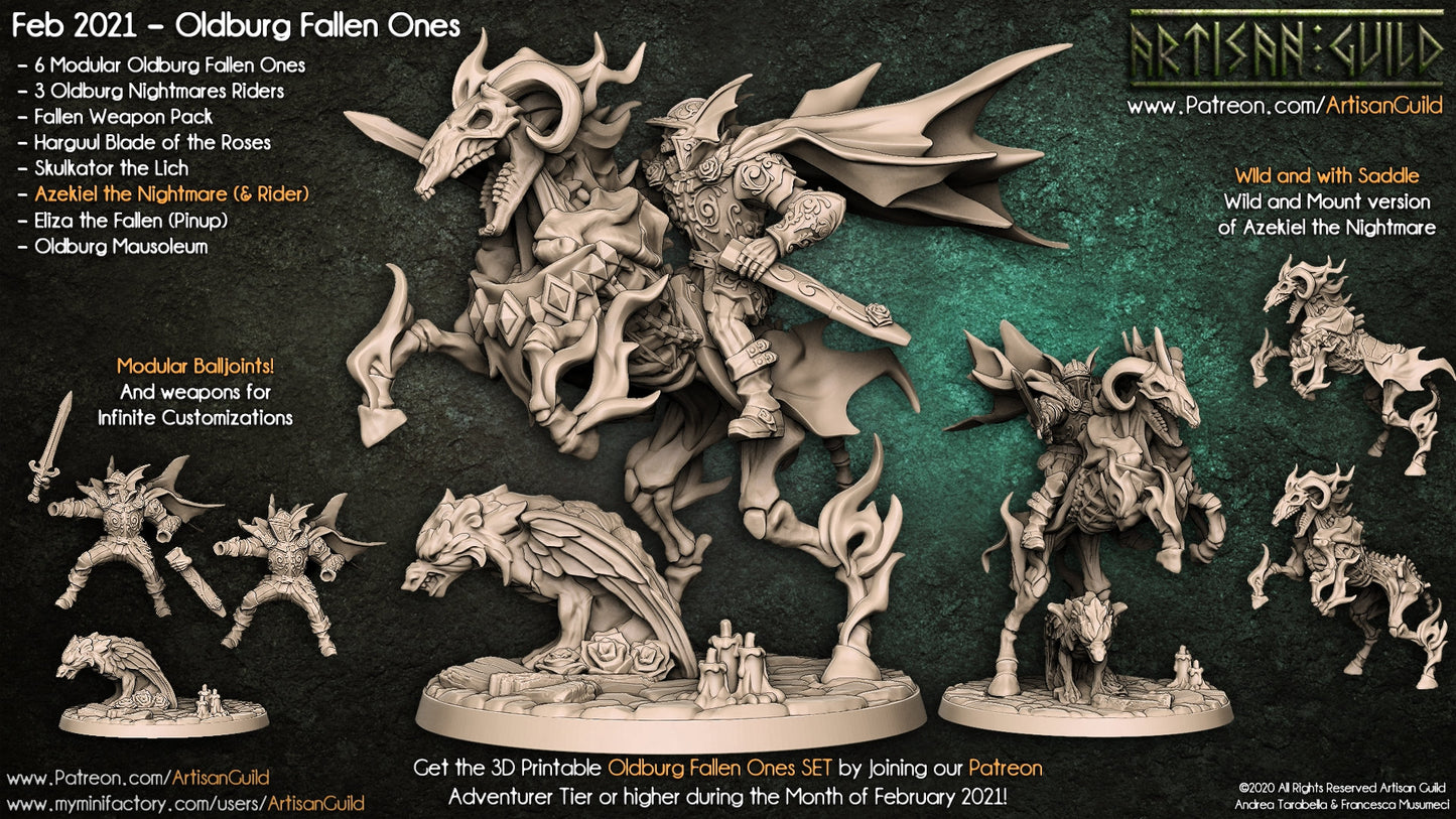 Azekiel the skeleton - 3D Printed Miniature - Sci-fi Miniature - Fantasy Miniature -Tabletop Miniature - D&D -