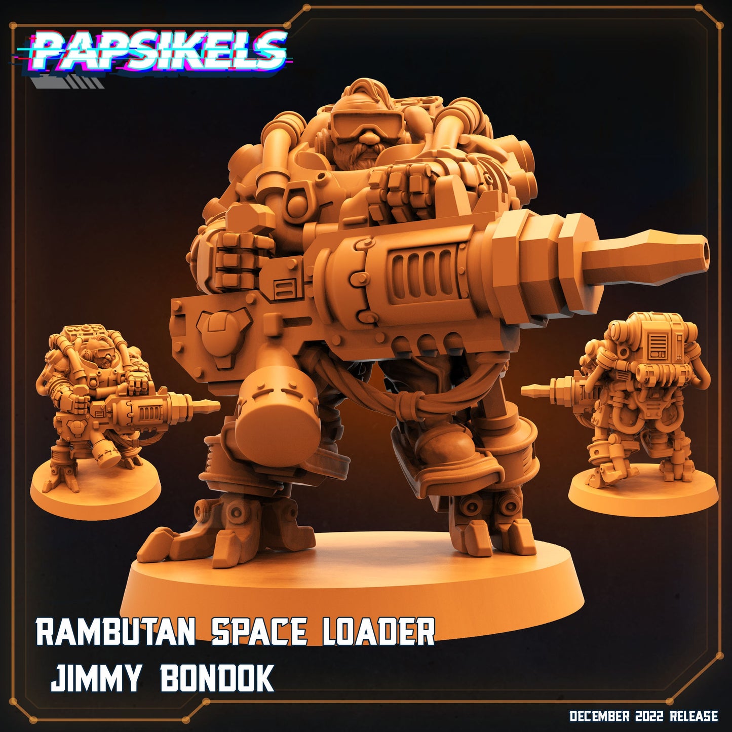 Rambutan Jimmy Bondok - Resin Miniature - Tabletop miniature - Fantasy Miniature - 32mm - D&D - Sci-fi Miniature - Papsikel