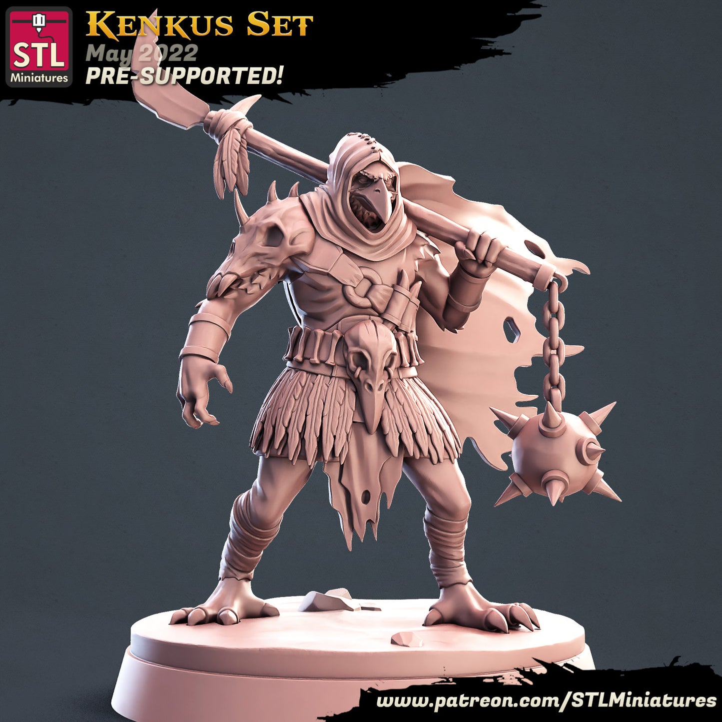 Kenku - Tabletop miniature - Fantasy - 32mm - D&D Resin Miniature