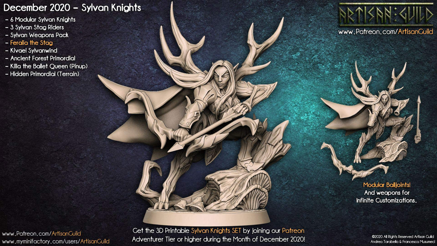 Feralia - Tabletop miniature - Fantasy - 32mm - D&D Resin Miniature - Artisan Guild