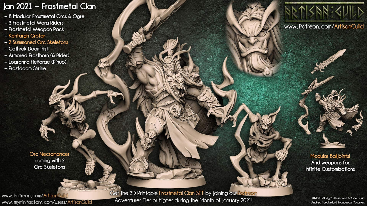 Kentargh - Tabletop miniature - Fantasy - 32mm - D&D Resin Miniature - Artisan Guild