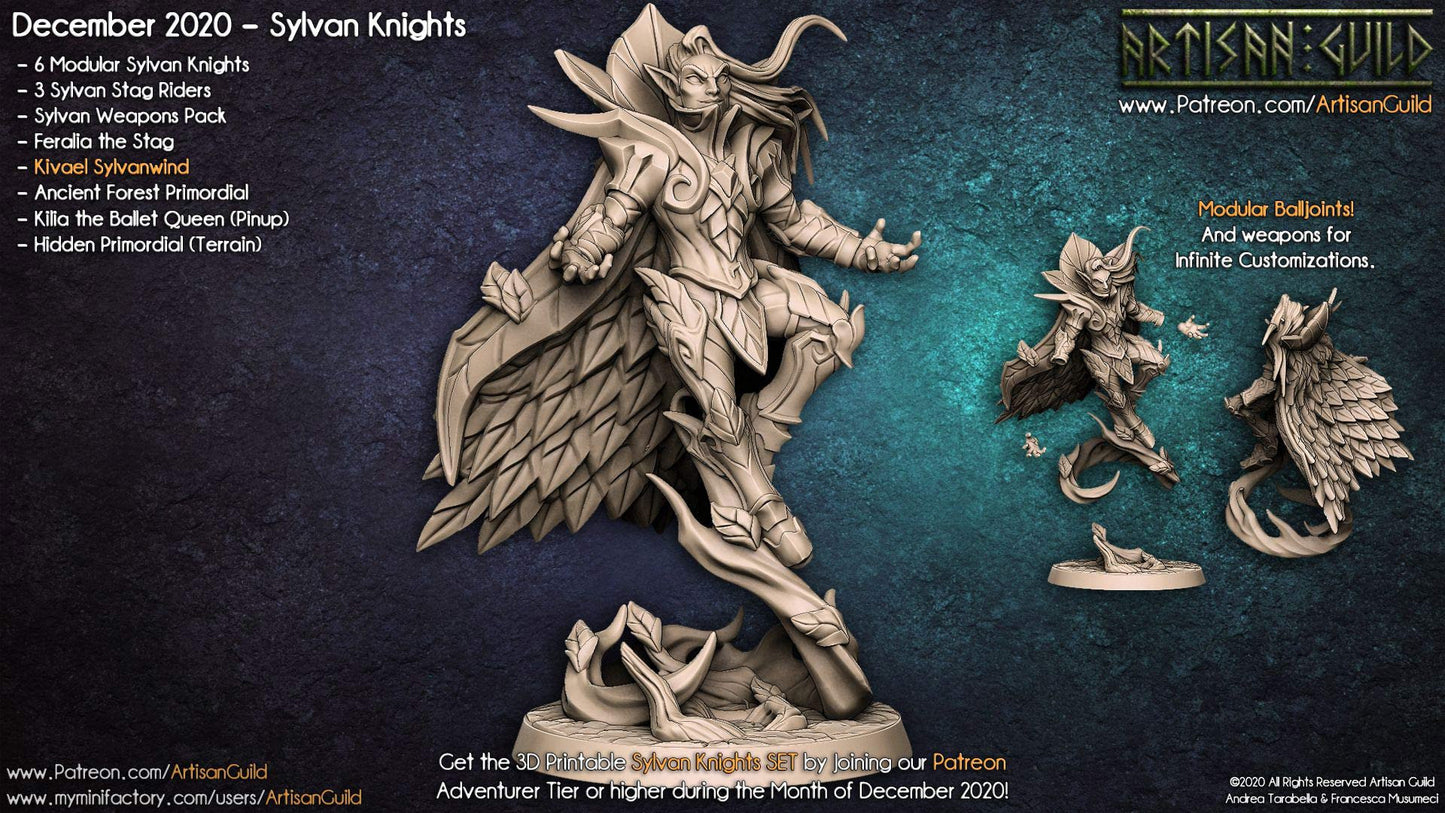 Kivael - Tabletop miniature - Fantasy - 32mm - D&D Resin Miniature - Artisan Guild