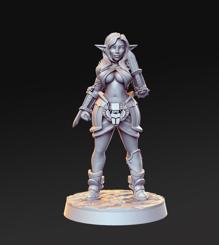 Itaka - 3D Printed Miniature - Fantasy Miniature -Tabletop Miniature - resin miniature - D&D - RN Estudio