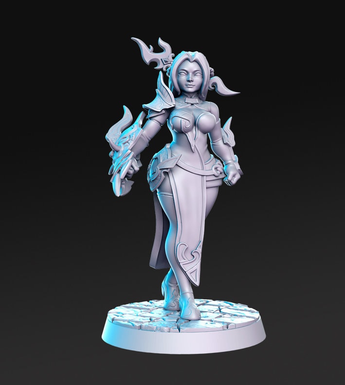 Mai - 3D Printed Miniature - Fantasy Miniature -Tabletop Miniature - resin miniature - D&D - RN Estudio