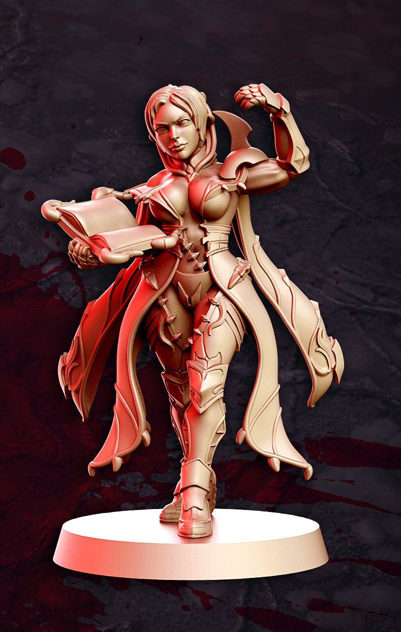 Negromante - 3D Printed Miniature - Fantasy Miniature -Tabletop Miniature - resin miniature - D&D - RN Estudio
