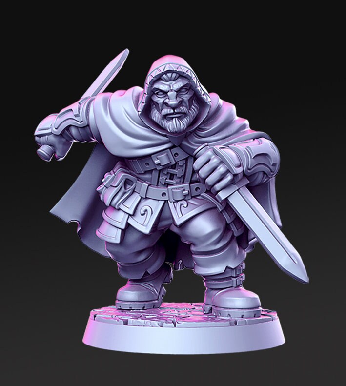 Orwin - 3D Printed Miniature - Fantasy Miniature -Tabletop Miniature - resin miniature - D&D - RN Estudio