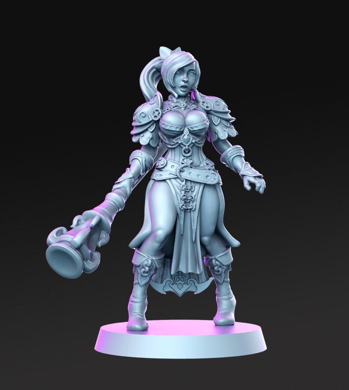 Ruby - 3D Printed Miniature - Fantasy Miniature -Tabletop Miniature - resin miniature - D&D - RN Estudio