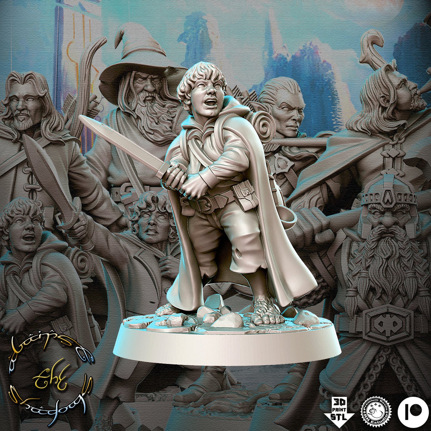Samyi - 3D Printed Miniature - Fantasy Miniature -Tabletop Miniature - resin miniature - D&D - RN Estudio