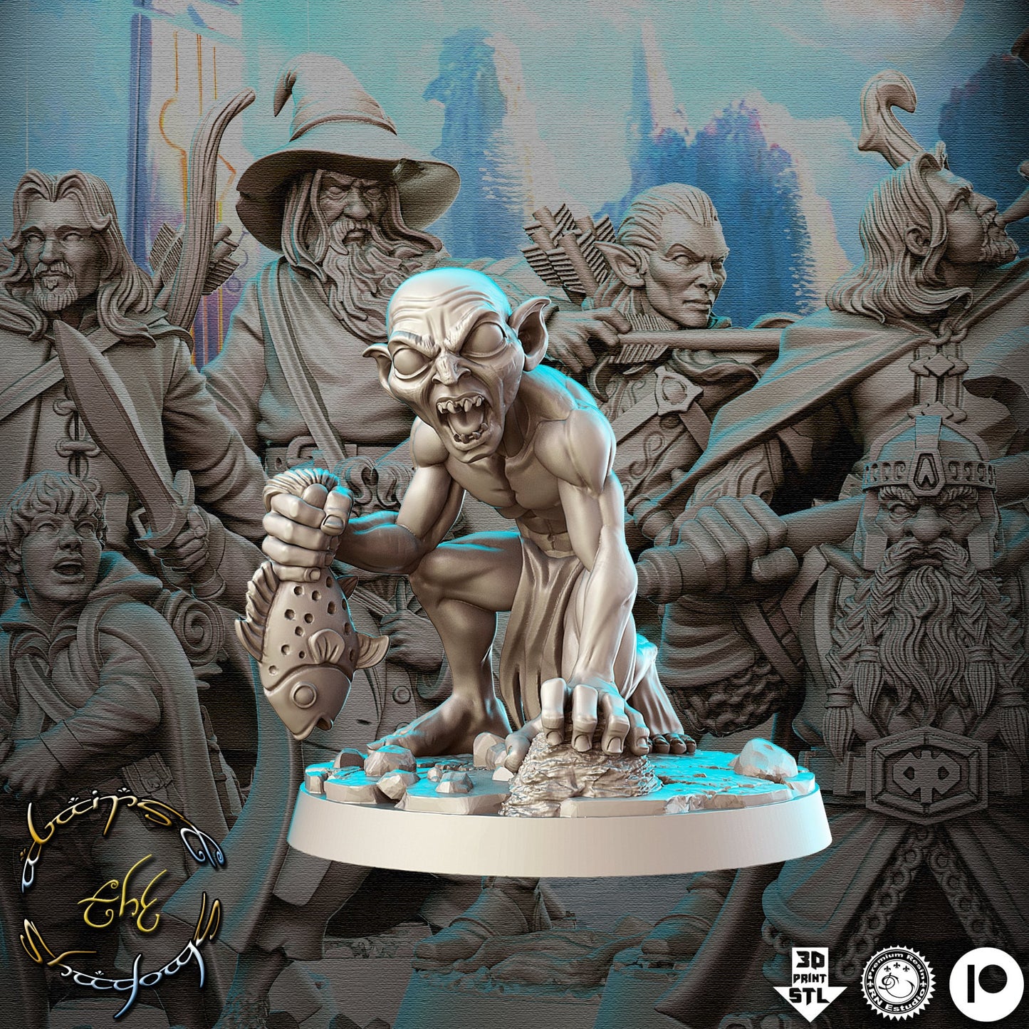Squeeze - 3D Printed Miniature - Fantasy Miniature -Tabletop Miniature - resin miniature - D&D - RN Estudio