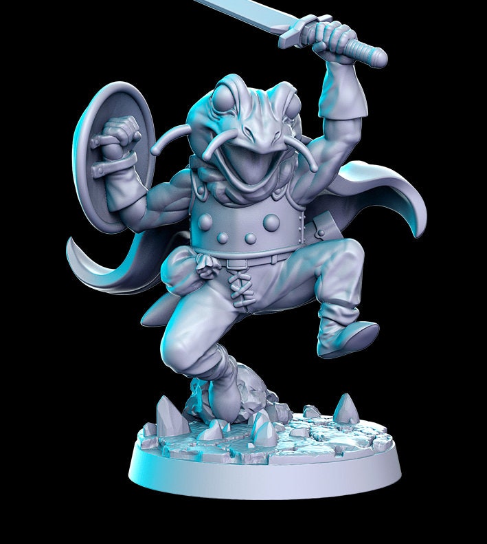Toadin - 3D Printed Miniature - Fantasy Miniature -Tabletop Miniature - resin miniature - D&D - RN Estudio