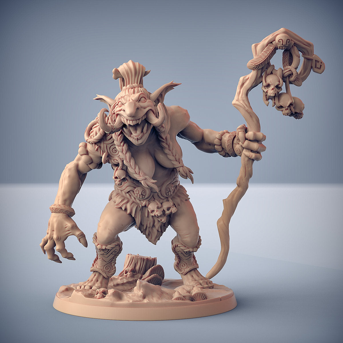 Troll Hug - Tabletop miniature - Fantasy - 32mm - D&D Resin Miniature - Artisan Guild