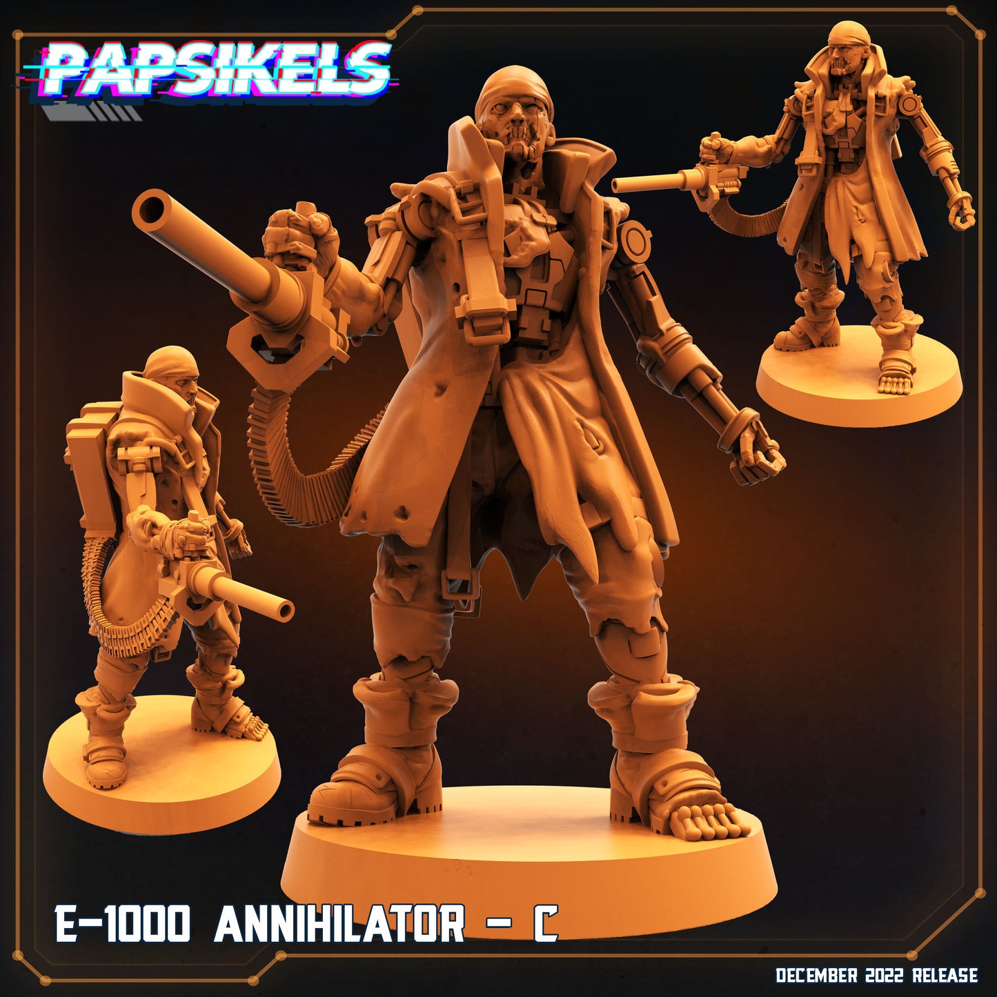 E-1000 Annhilators - Resin Miniature - Tabletop miniature - Fantasy Miniature - 32mm - D&D - Sci-fi Miniature - Papsikel