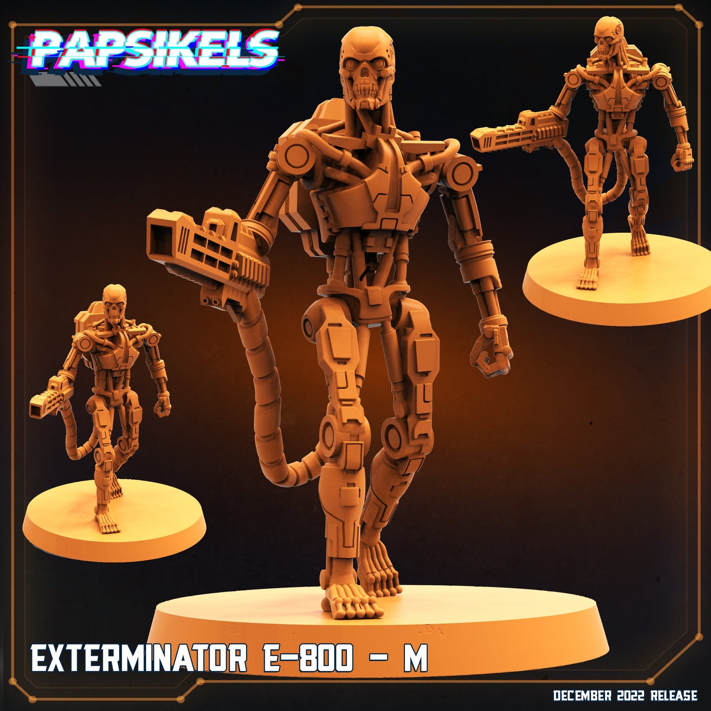 E-800 Exterminator II - Resin Miniature - Tabletop miniature - Fantasy Miniature - 32mm - D&D - Sci-fi Miniature - Papsikel
