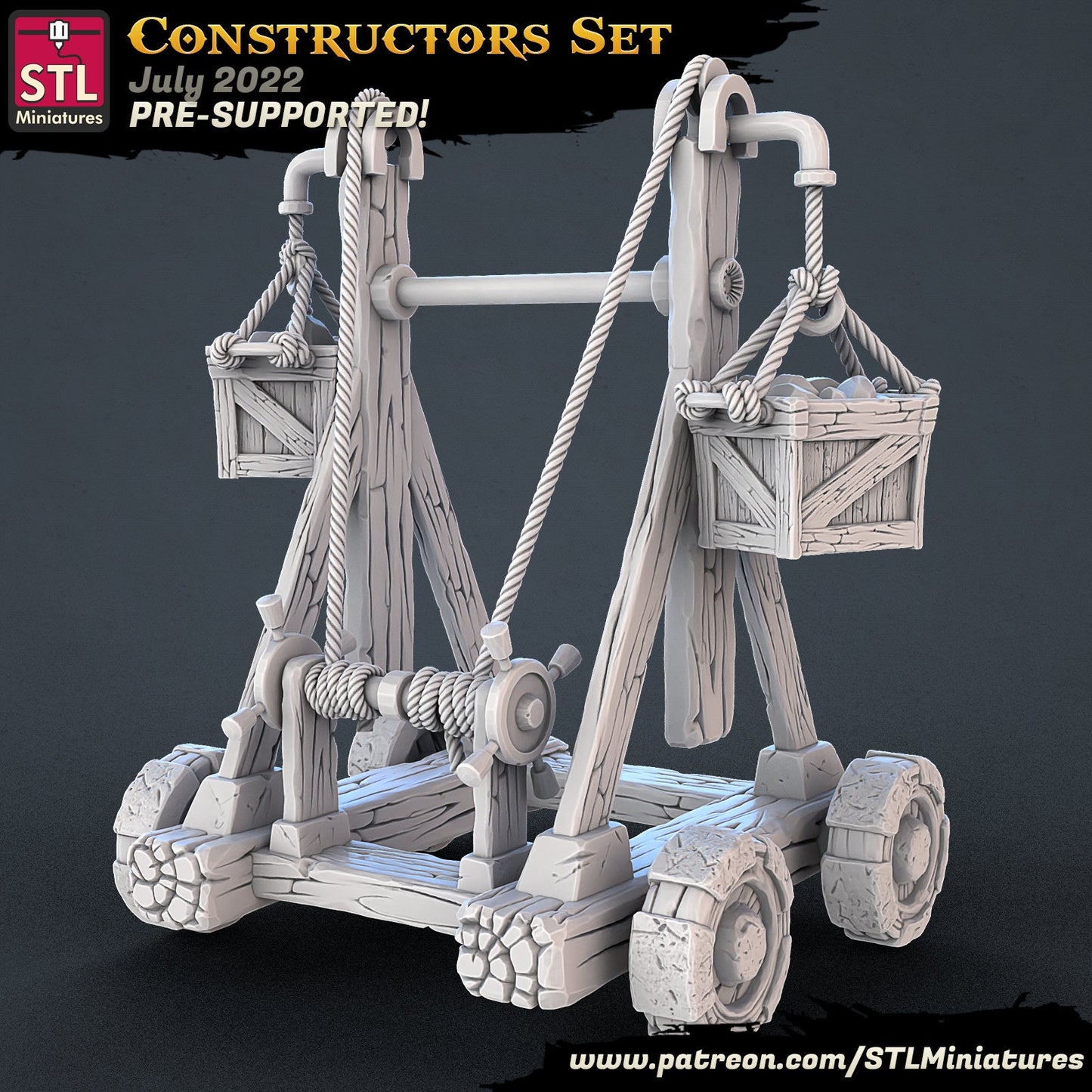 Crane - Tabletop miniature - Fantasy - 32mm - D&D Resin Miniature