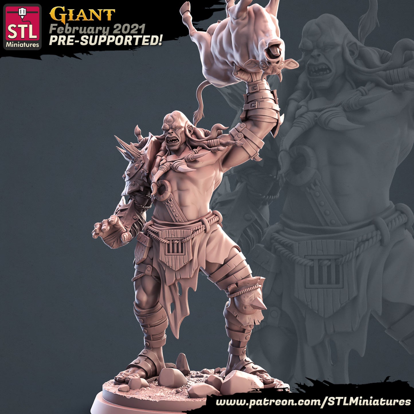 Giant - Tabletop miniature - Fantasy - 32mm - D&D Resin Miniature