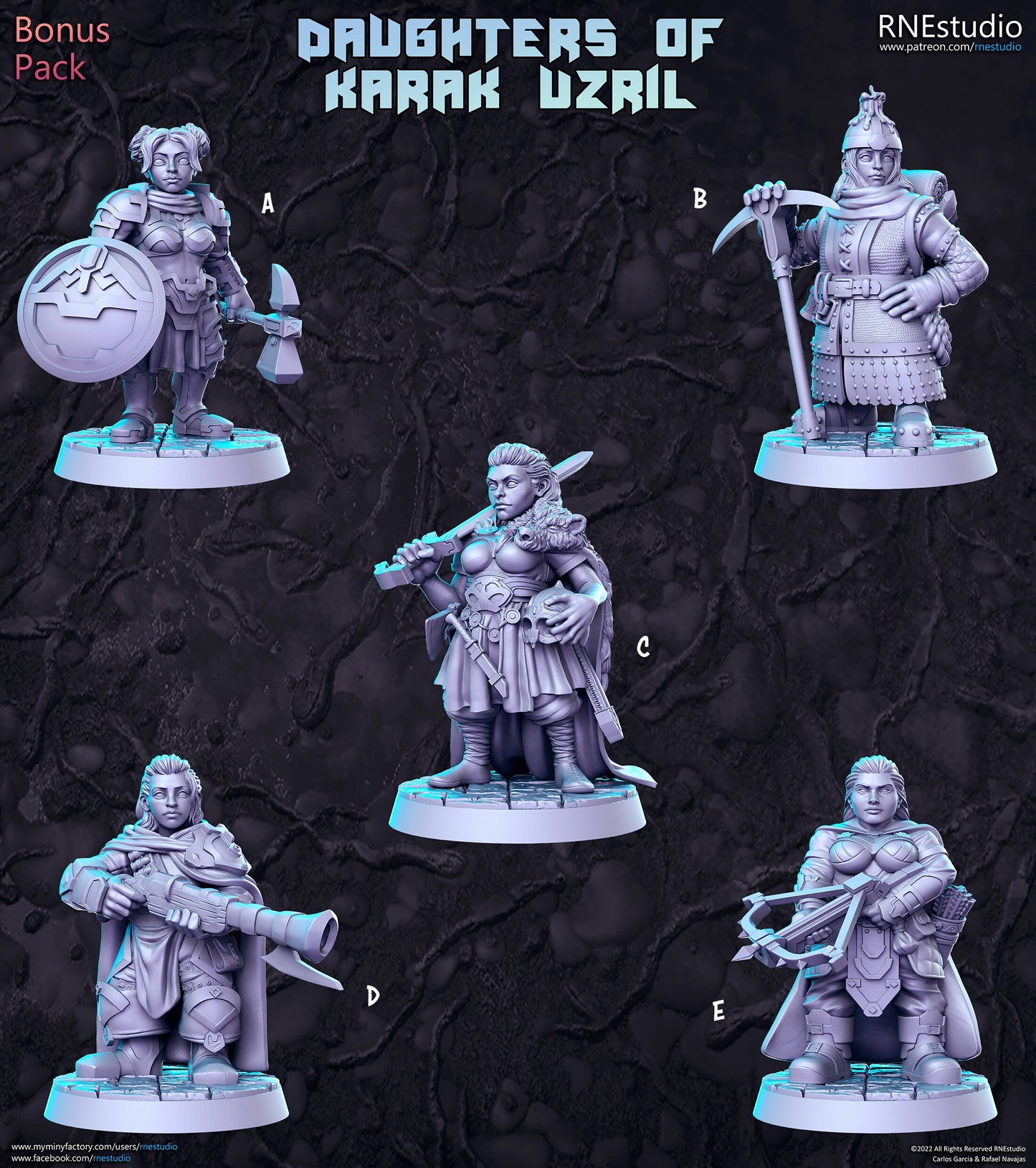 Kujla Warrior - 3D Printed Miniature - Fantasy Miniature -Tabletop Miniature - resin miniature - D&D - RN Estudio