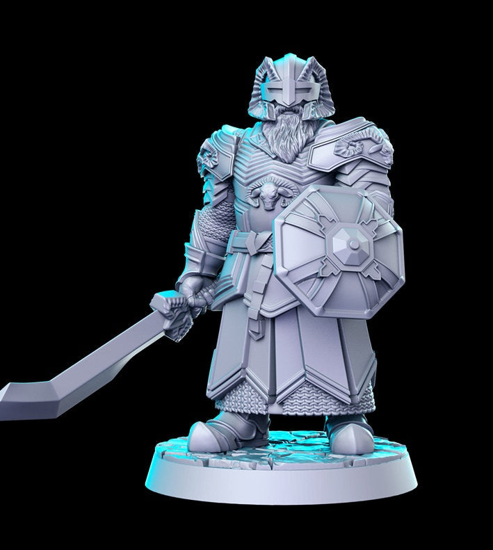 Dwarf Ram - 3D Printed Miniature - Fantasy Miniature -Tabletop Miniature - resin miniature - D&D - RN Estudio