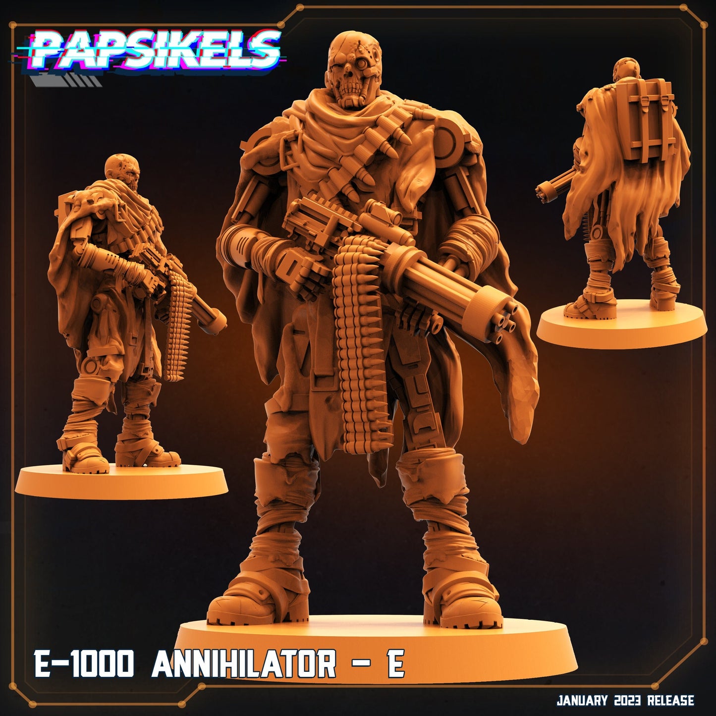E-1000 E - Resin Miniature - Tabletop miniature - Fantasy Miniature - 32mm - D&D - Sci-fi Miniature - Papsikel- Papsikel