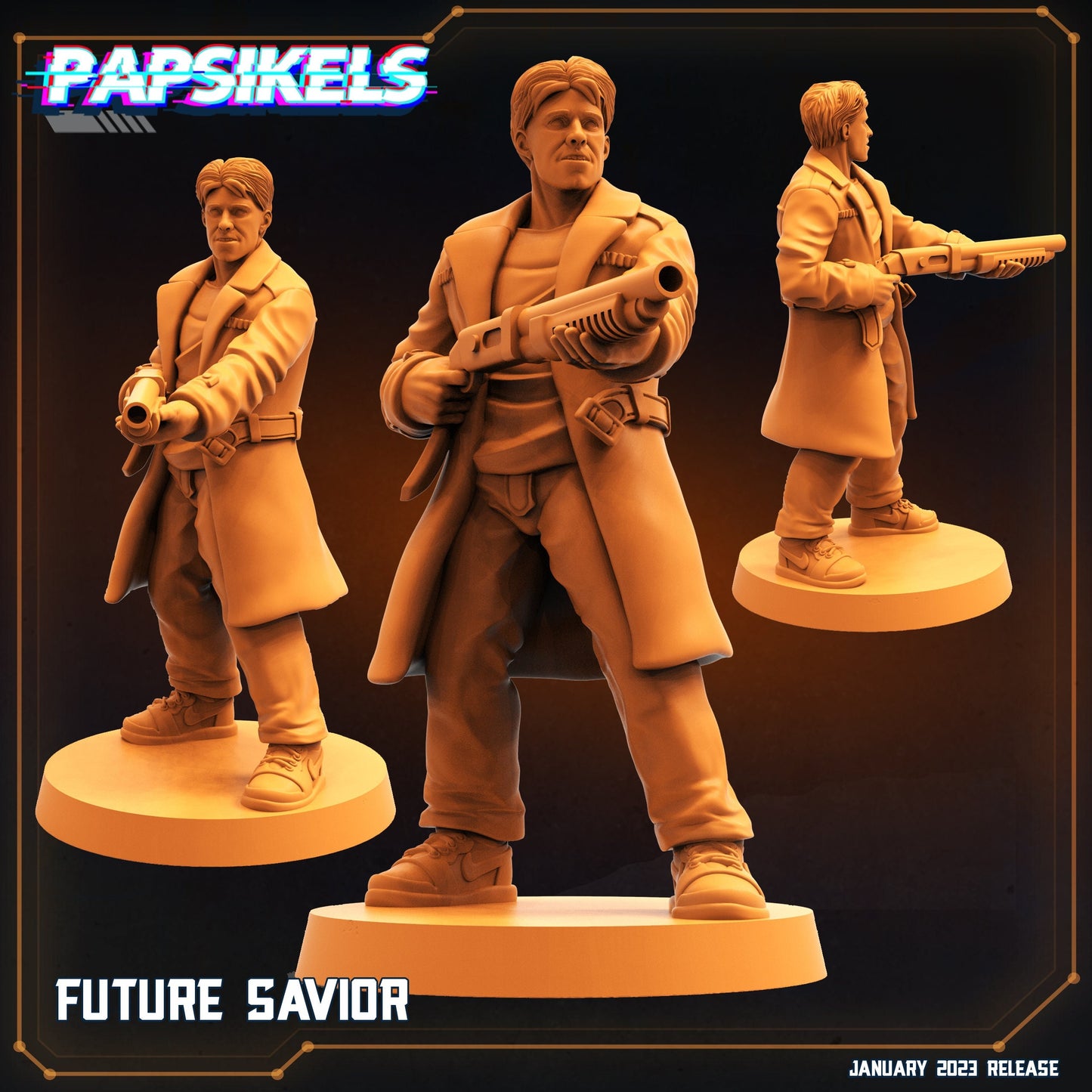 Future Saviour - Resin Miniature - Tabletop miniature - Fantasy Miniature - 32mm - D&D - Sci-fi Miniature - Papsikel