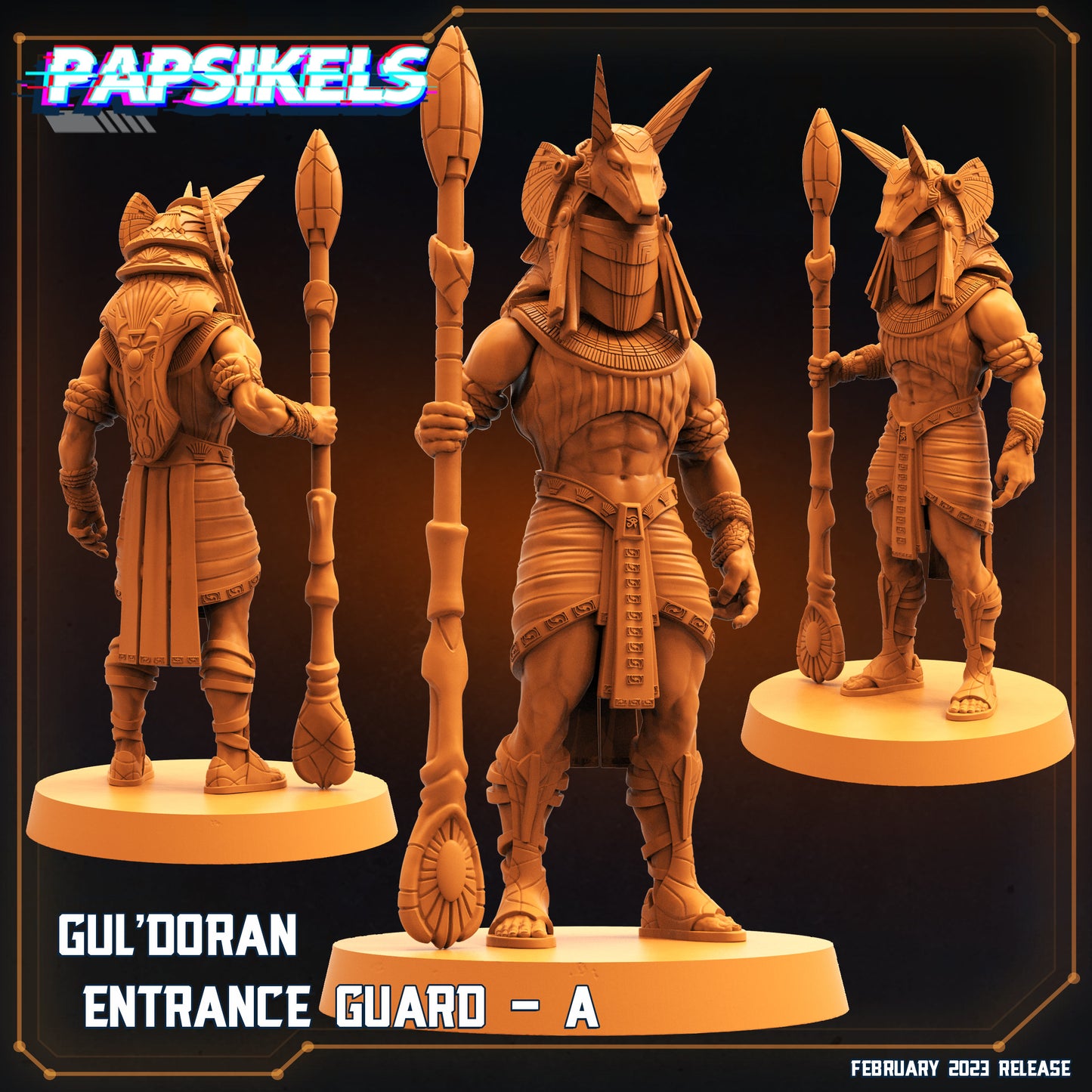 Guldoran Guard - Resin Miniature - Tabletop miniature - Fantasy Miniature - 32mm - D&D - Sci-fi Miniature- Papsikel
