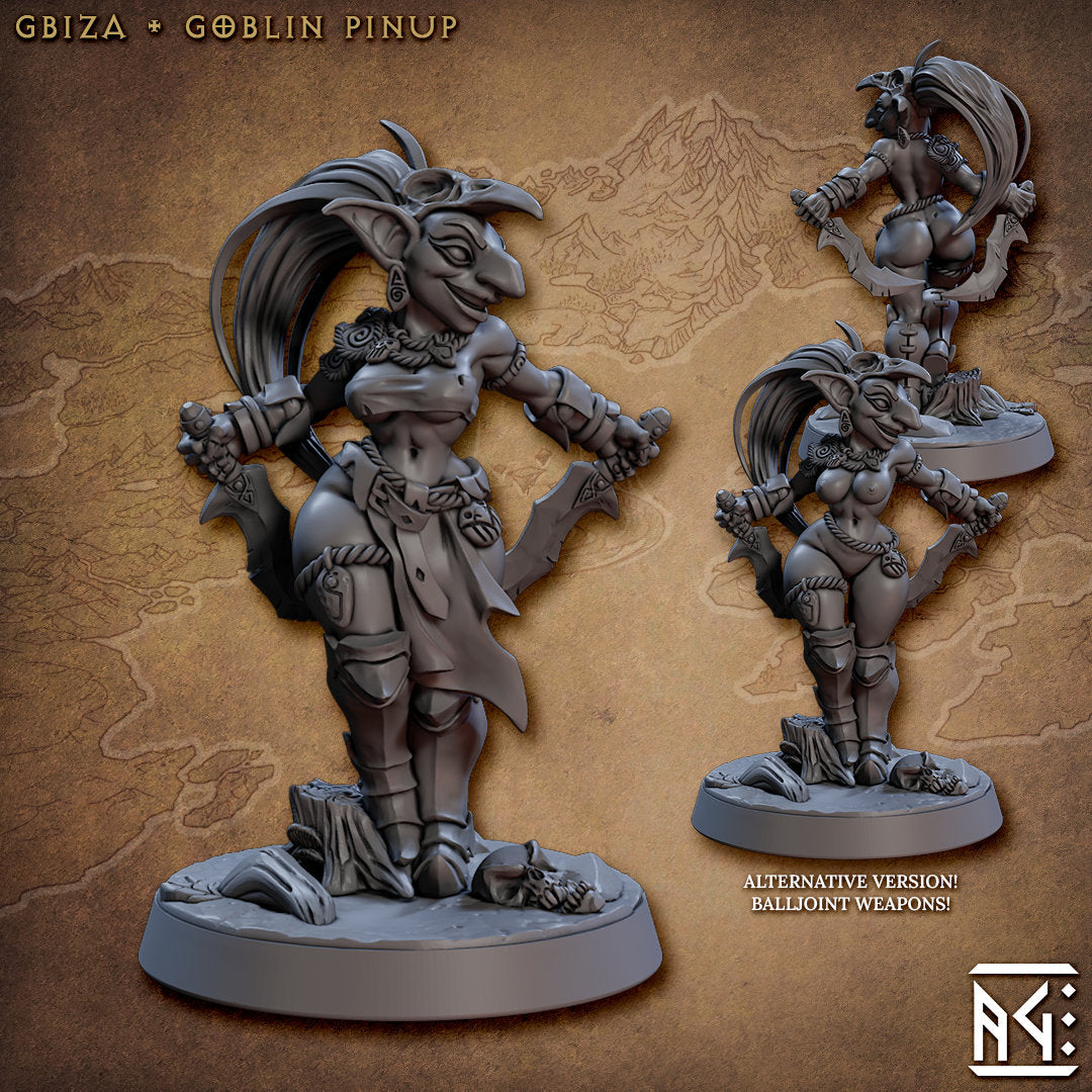 Gbiza - Tabletop miniature - Fantasy - 32mm - D&D Resin Miniature - Artisan Guild