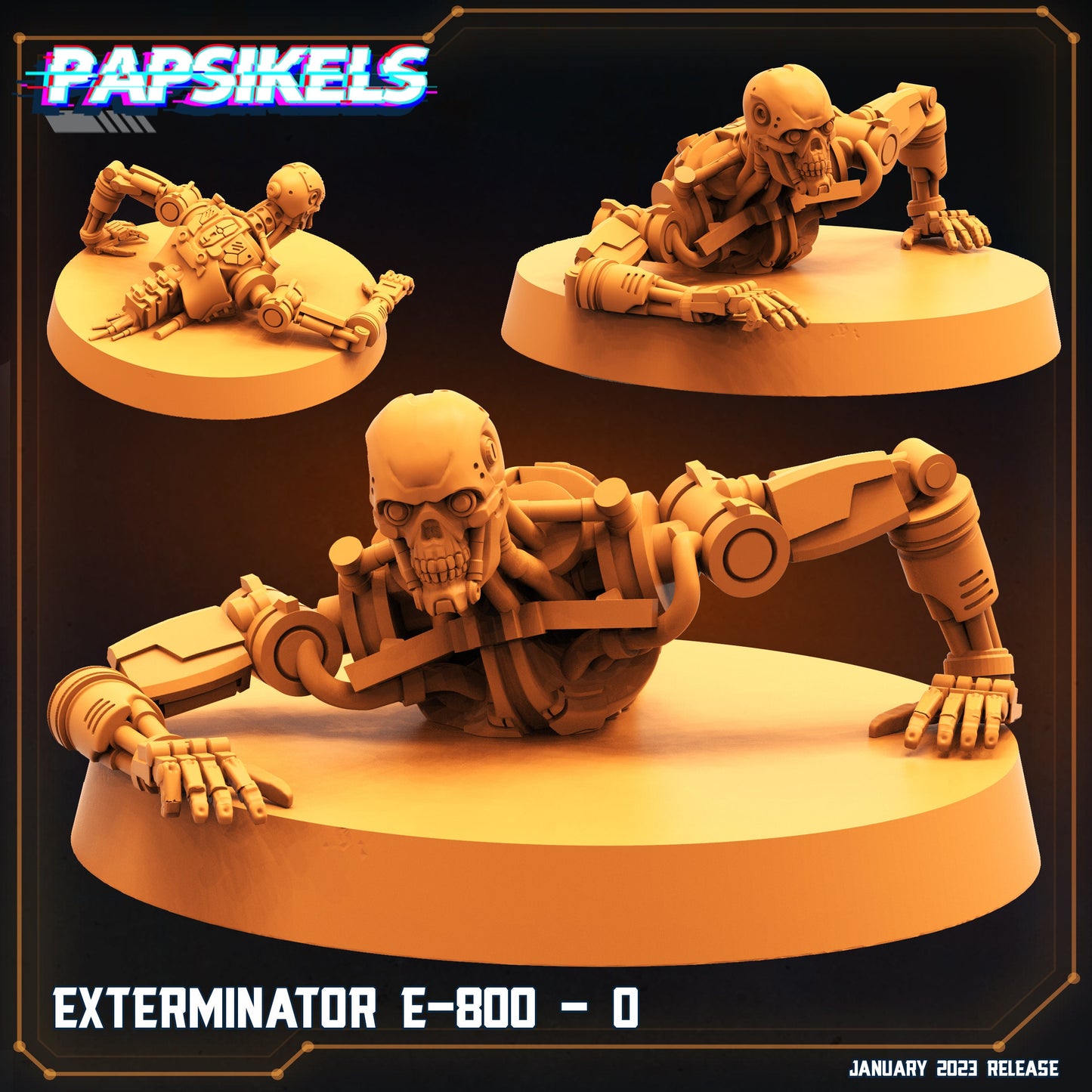 E-800 O - Resin Miniature - Tabletop miniature - Fantasy Miniature - 32mm - D&D - Sci-fi Miniature- Papsikel