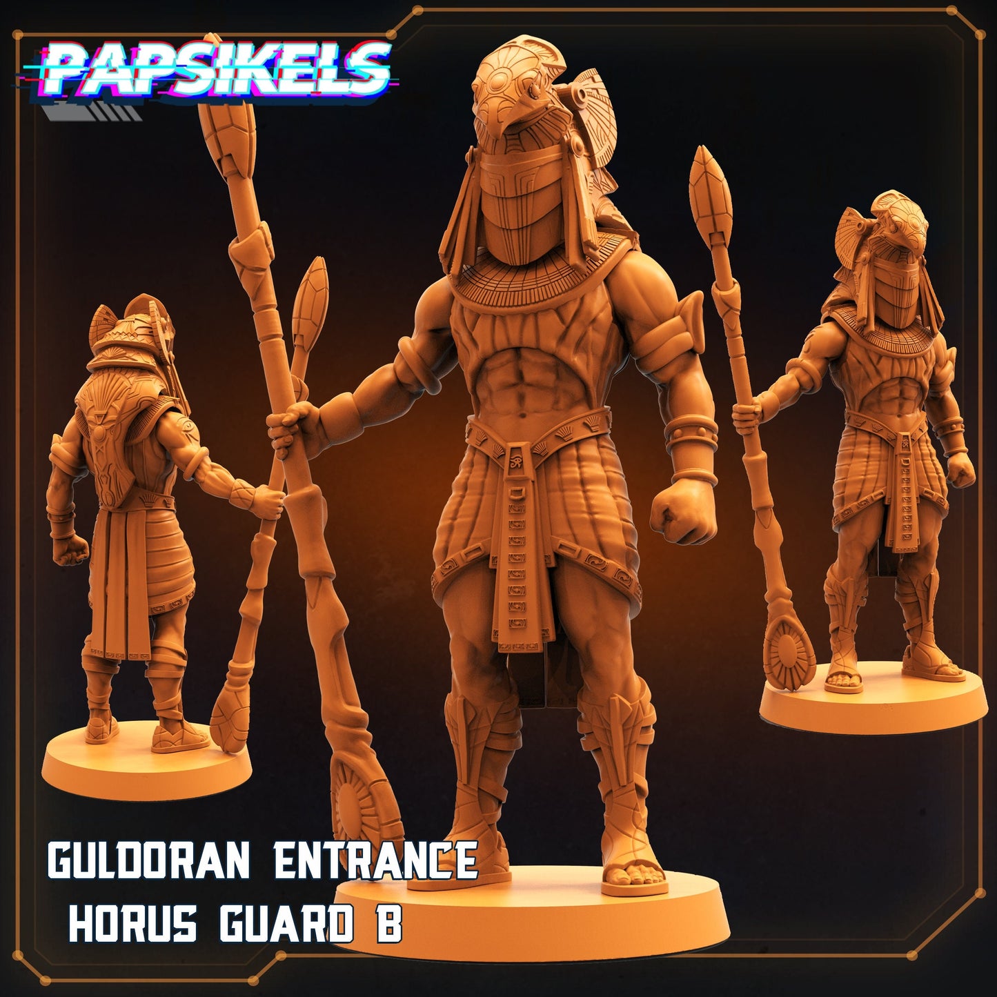 Guldoran Guard B - Resin Miniature - Tabletop miniature - Fantasy Miniature - 32mm - D&D - Sci-fi Miniature - Papsikel