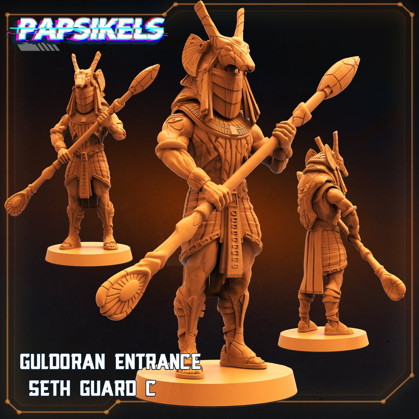 Guldoran Guard C - Resin Miniature - Tabletop miniature - Fantasy Miniature - 32mm - D&D - Sci-fi Miniature- Papsikel