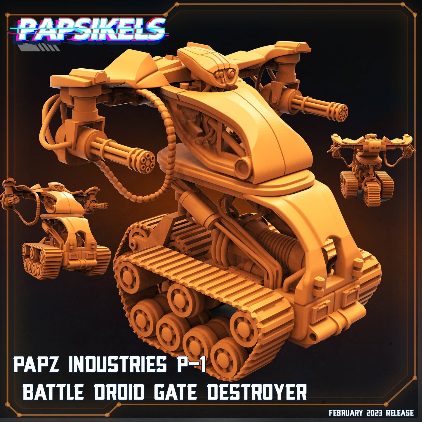Gate Destroyer - Resin Miniature - Tabletop miniature - Fantasy Miniature - 32mm - D&D - Sci-fi Miniature - Papsikel