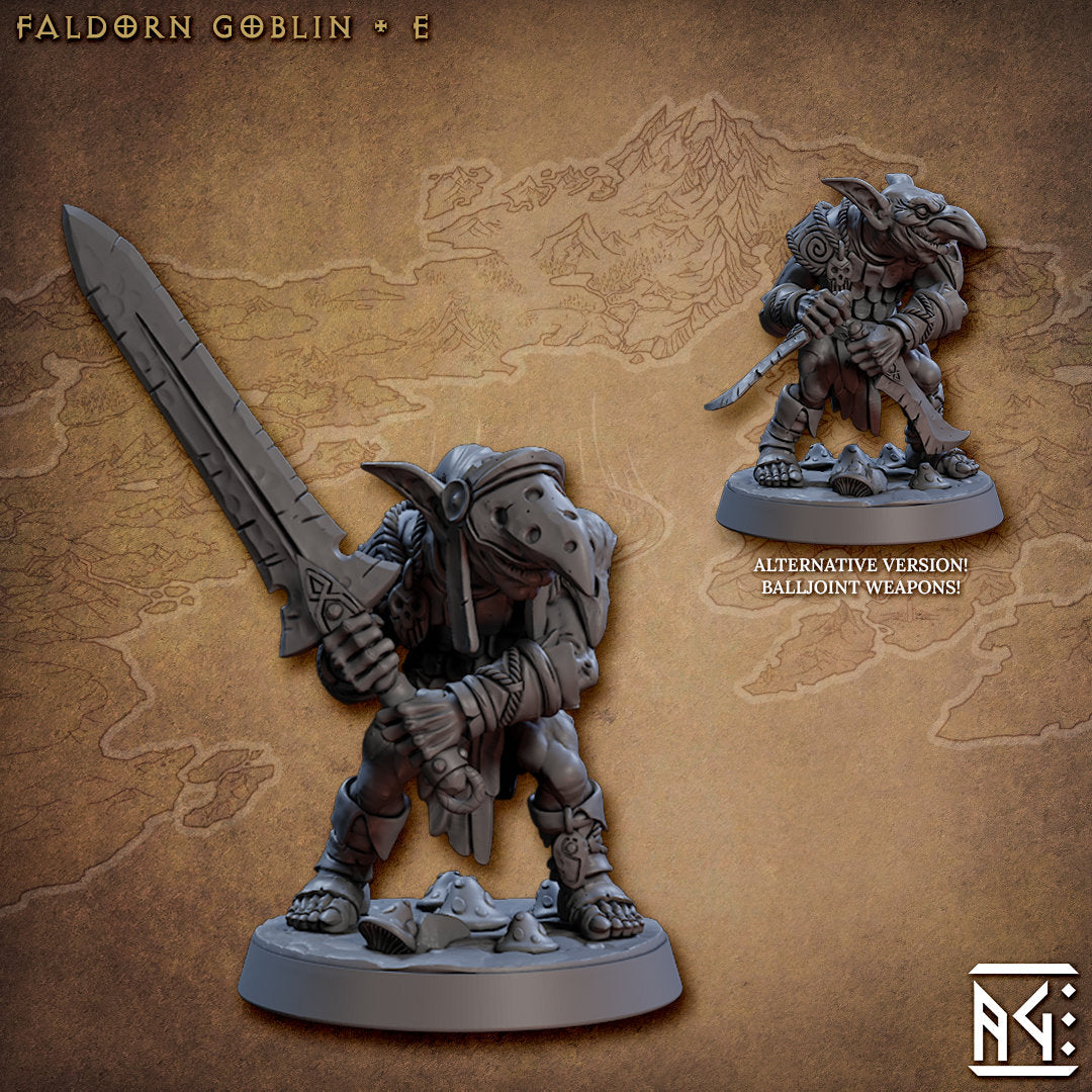 Faldorn Goblins - Tabletop miniature - Fantasy - 32mm - D&D Resin Miniature - Artisan Guild