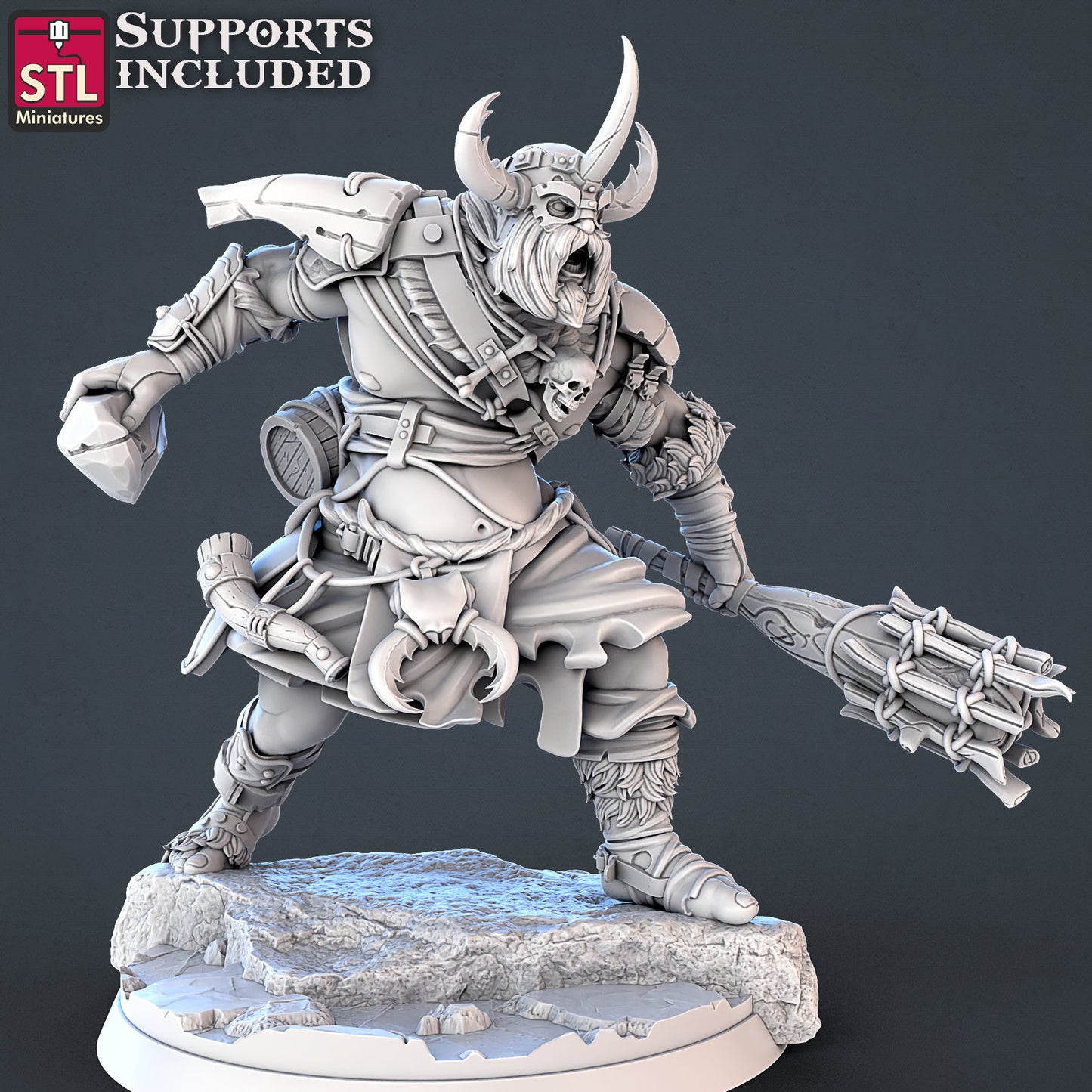 Frost Giant - Tabletop miniature - Fantasy - 32mm - D&D Resin Miniature